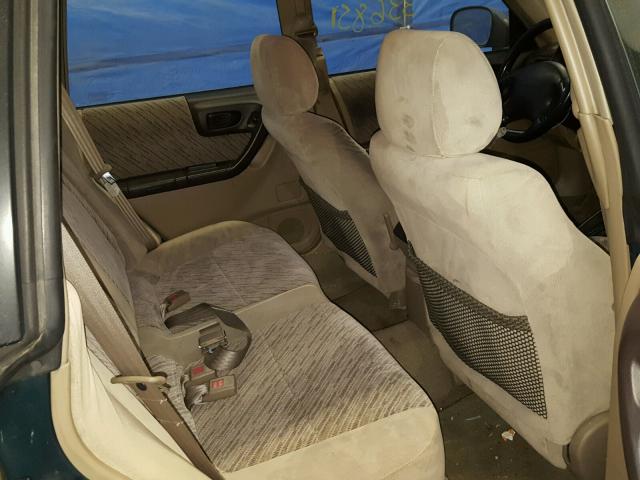 JF1SF6558YH707848 - 2000 SUBARU FORESTER S GREEN photo 6