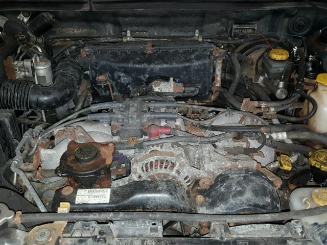 JF1SF6558YH707848 - 2000 SUBARU FORESTER S GREEN photo 7