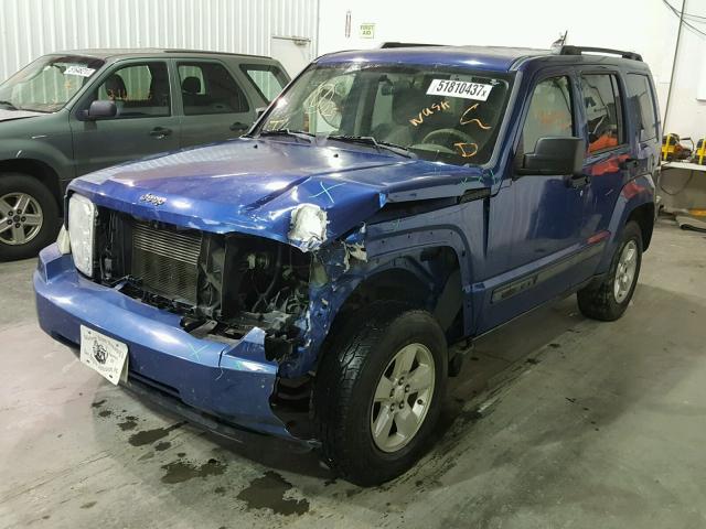 1J8GP28K29W507562 - 2009 JEEP LIBERTY SP BLUE photo 2