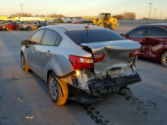 KNADM4A34G6647320 - 2016 KIA RIO LX Արծաթագույն լուսանկար 3