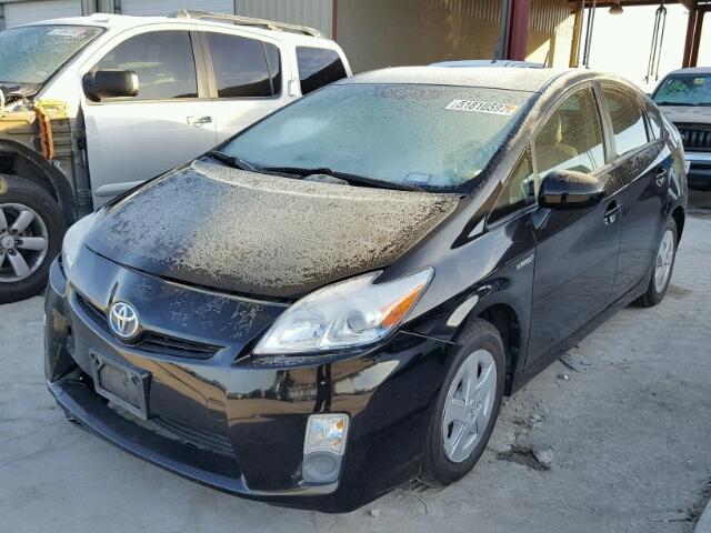 JTDKN3DUXA1032474 - 2010 TOYOTA PRIUS BLACK photo 2