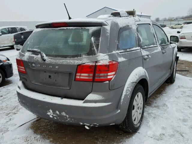 3C4PDCAB6DT710551 - 2013 DODGE JOURNEY SE GRAY photo 4