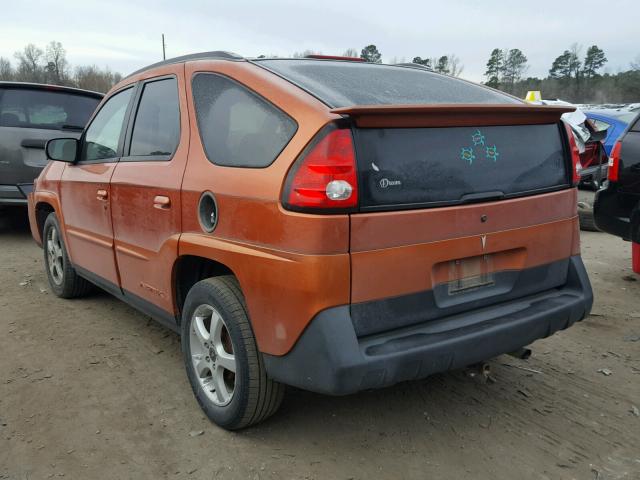 3G7DA03E54S501596 - 2004 PONTIAC AZTEK ORANGE photo 3