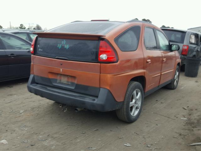 3G7DA03E54S501596 - 2004 PONTIAC AZTEK ORANGE photo 4