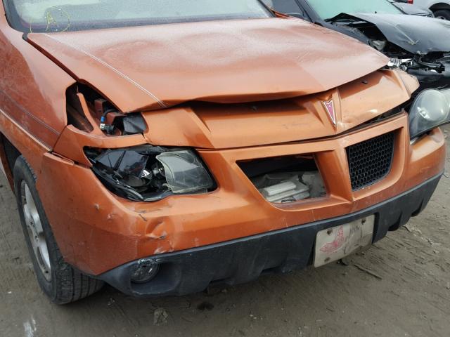 3G7DA03E54S501596 - 2004 PONTIAC AZTEK ORANGE photo 9