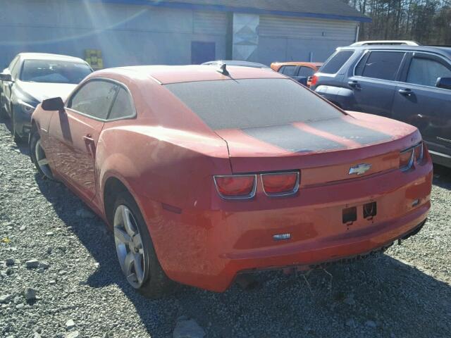 2G1FC1EV5A9152299 - 2010 CHEVROLET CAMARO LT ORANGE photo 3