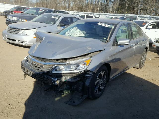 1HGCR2F3XHA259733 - 2017 HONDA ACCORD LX GRAY photo 2