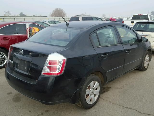 3N1AB61E68L644325 - 2008 NISSAN SENTRA BLACK photo 4