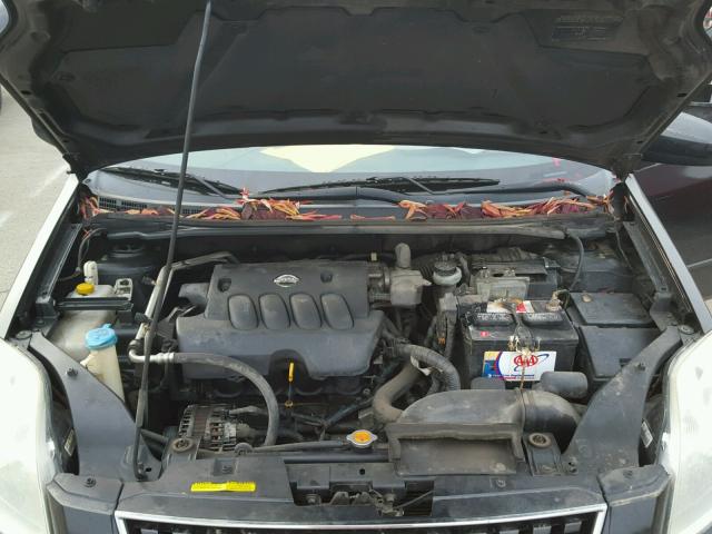 3N1AB61E68L644325 - 2008 NISSAN SENTRA BLACK photo 7