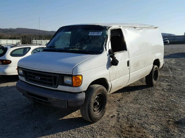 1FTSE34L87DB37643 - 2007 FORD ECONOLINE WHITE photo 2