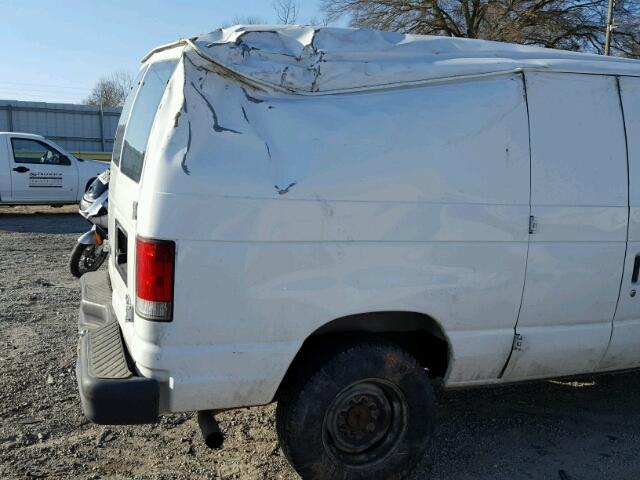 1FTSE34L87DB37643 - 2007 FORD ECONOLINE WHITE photo 9