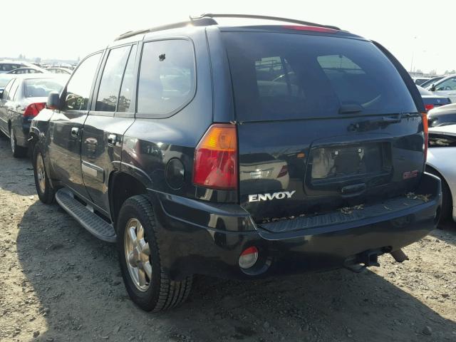 1GKDT13S822328127 - 2002 GMC ENVOY BLACK photo 3