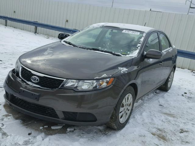 KNAFU4A24B5444409 - 2011 KIA FORTE EX CHARCOAL photo 2