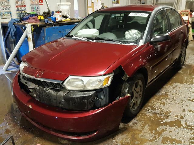 1G8AZ52F93Z158663 - 2003 SATURN ION LEVEL MAROON photo 2