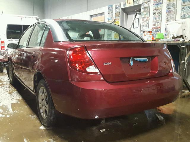 1G8AZ52F93Z158663 - 2003 SATURN ION LEVEL MAROON photo 3
