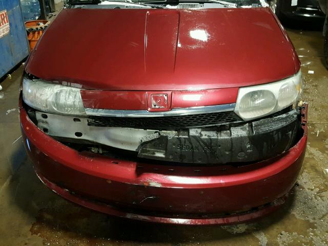 1G8AZ52F93Z158663 - 2003 SATURN ION LEVEL MAROON photo 9