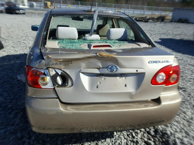 2T1BR32E66C703089 - 2006 TOYOTA COROLLA CE TAN photo 9