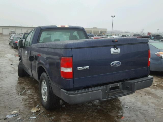 1FTRF12235NC00973 - 2005 FORD F150 BLUE photo 3