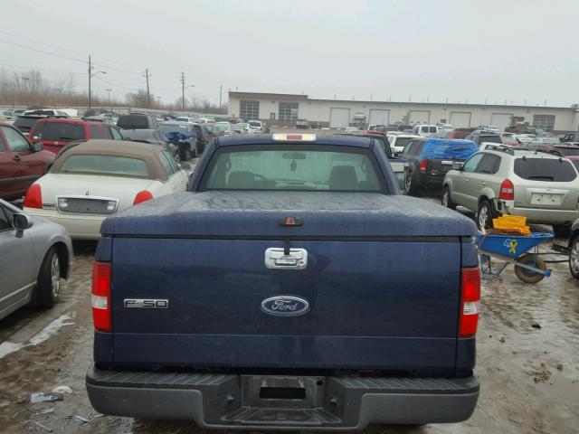 1FTRF12235NC00973 - 2005 FORD F150 BLUE photo 6