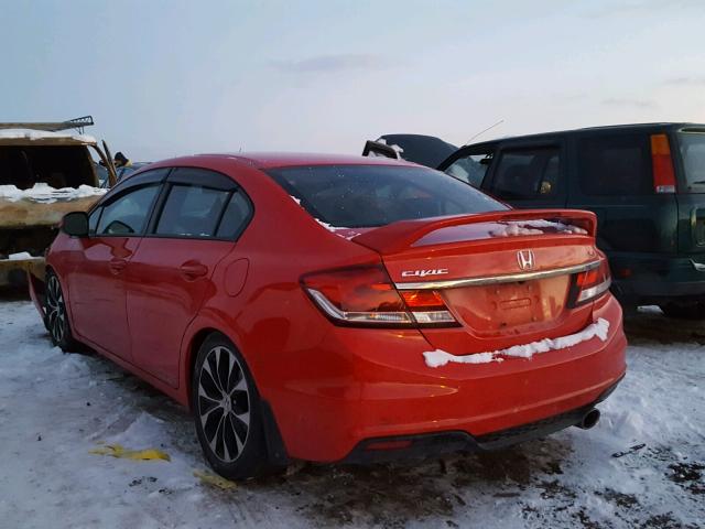 2HGFB6E54DH710937 - 2013 HONDA CIVIC SI RED photo 3