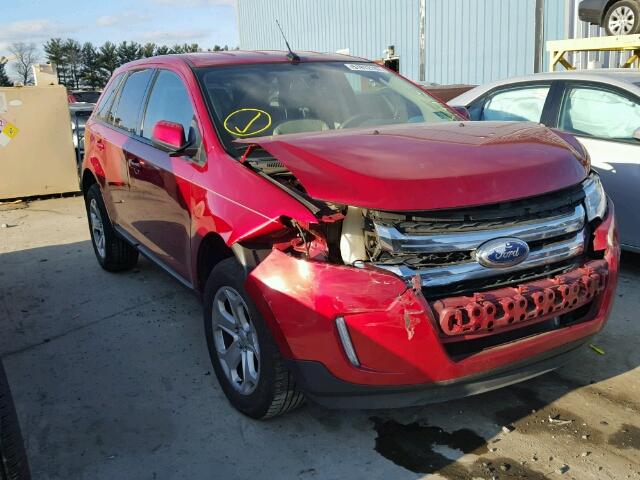 2FMDK3JC9CBA66311 - 2012 FORD EDGE SEL RED photo 1