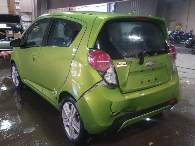 KL8CD6S98FC737575 - 2015 CHEVROLET SPARK 1LT GREEN photo 3