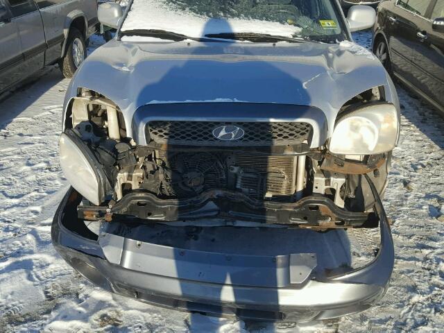 KM8SC73D64U728472 - 2004 HYUNDAI SANTA FE G SILVER photo 9