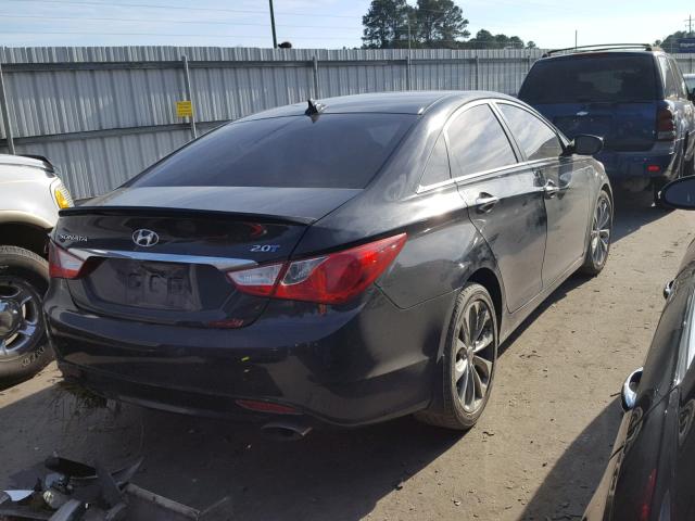 5NPEC4ABXCH461993 - 2012 HYUNDAI SONATA SE BLACK photo 4