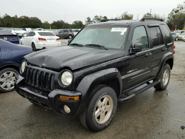 1J4GL58K92W284179 - 2002 JEEP LIBERTY LI BLACK photo 2