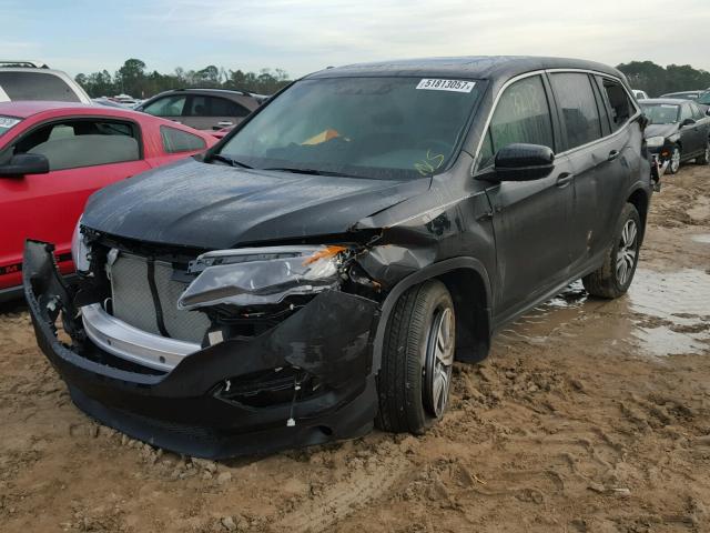 5FNYF5H5XHB012054 - 2017 HONDA PILOT EXL BLACK photo 2