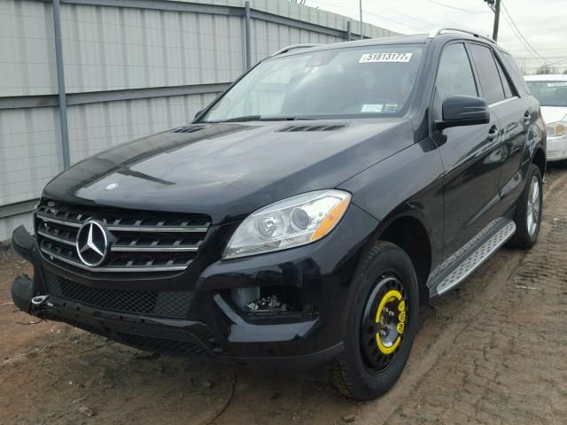 4JGDA5HB9FA551690 - 2015 MERCEDES-BENZ ML 350 4MA BLACK photo 2