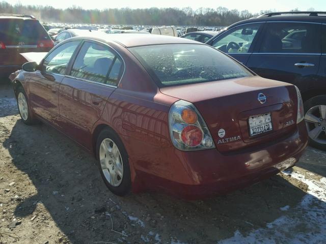 1N4AL11D24C168980 - 2004 NISSAN ALTIMA BAS BURGUNDY photo 3