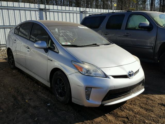 JTDKN3DU8D1631703 - 2013 TOYOTA PRIUS SILVER photo 1