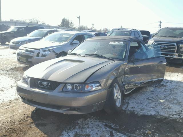 1FAFP44402F165501 - 2002 FORD MUSTANG SILVER photo 2