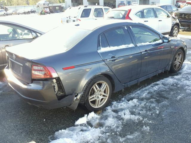 19UUA662X7A004315 - 2007 ACURA TL GRAY photo 4