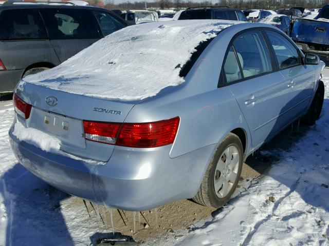 5NPET46C78H300820 - 2008 HYUNDAI SONATA GLS SILVER photo 4