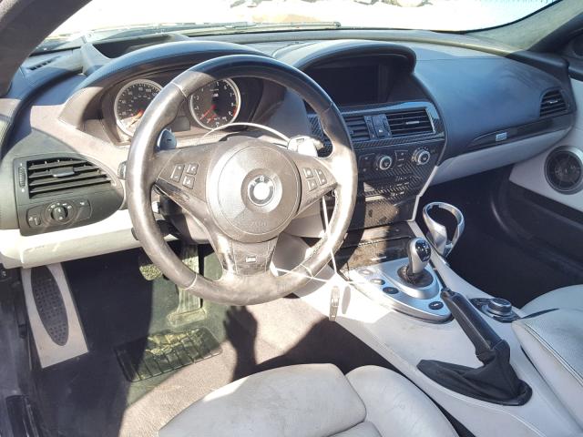 WBSEH93519CY24958 - 2009 BMW M6 BLUE photo 9