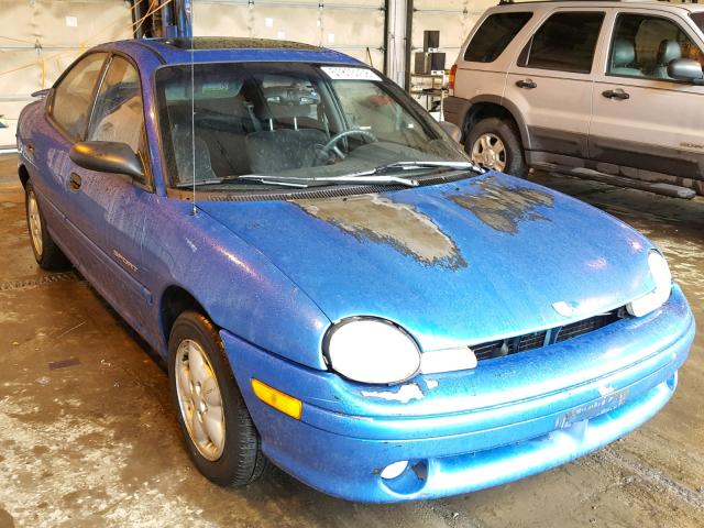 1B3ES47Y2WD577215 - 1998 DODGE NEON HIGHL BLUE photo 1