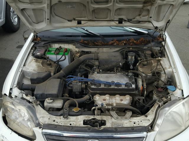 1HGEJ6572YL066735 - 2000 HONDA CIVIC LX WHITE photo 7