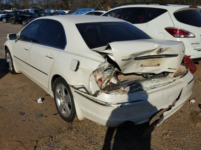 JH4KB16697C001935 - 2007 ACURA RL WHITE photo 3