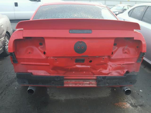 1ZVFT82H575345411 - 2007 FORD MUSTANG GT RED photo 9