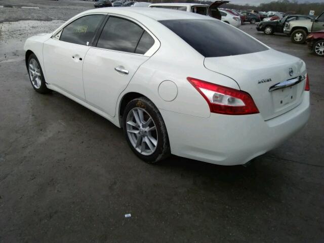 1N4AA51EX9C840653 - 2009 NISSAN MAXIMA S WHITE photo 3