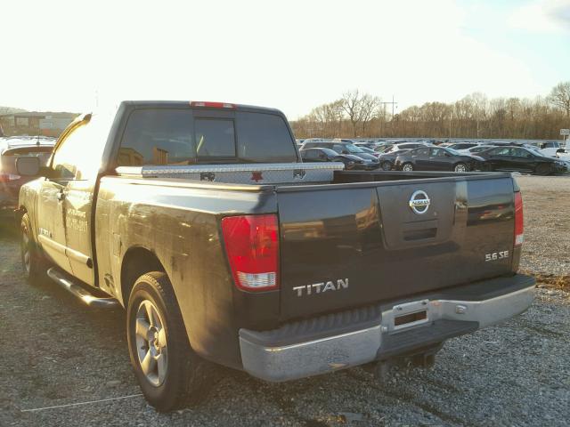 1N6BA06A35N572614 - 2005 NISSAN TITAN XE BLACK photo 3