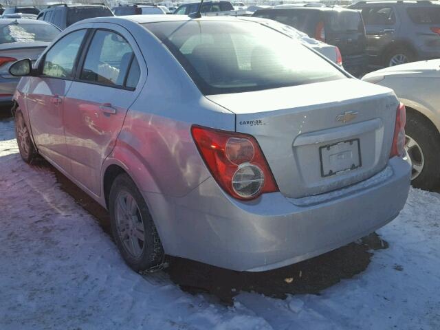 1G1JB5SH9C4228261 - 2012 CHEVROLET SONIC LS 银色 照片 3