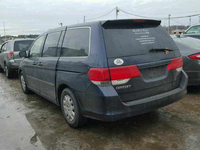 5FNRL38298B043299 - 2008 HONDA ODYSSEY LX BLUE photo 3