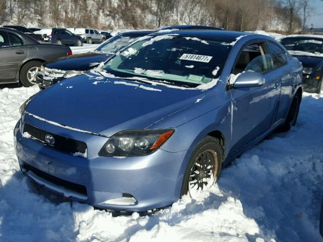 JTKDE167X80268734 - 2008 TOYOTA SCION TC BLUE photo 2