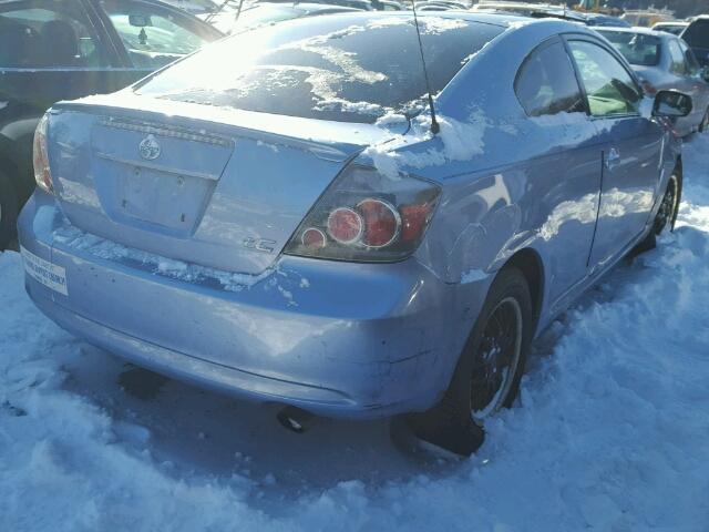 JTKDE167X80268734 - 2008 TOYOTA SCION TC BLUE photo 4