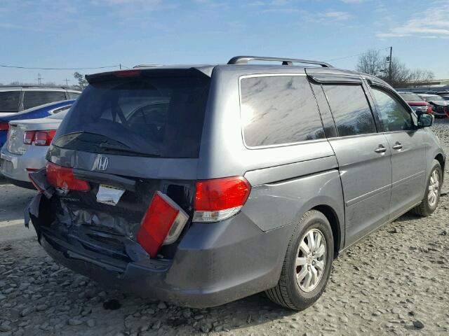 5FNRL3H5XAB063271 - 2010 HONDA ODYSSEY EX GRAY photo 4