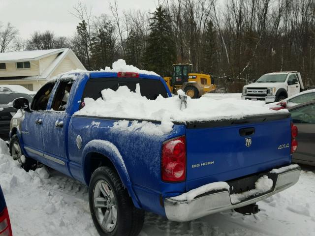 1D7HU18217S239337 - 2007 DODGE RAM 1500 S BLUE photo 3