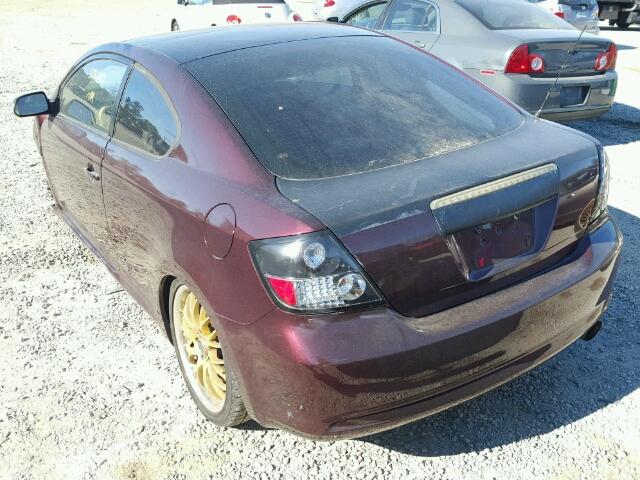 JTKDE167450003786 - 2005 TOYOTA SCION TC 紫色 照片 3